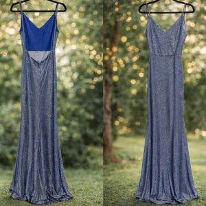 Sparkling Blue Maxi Dress